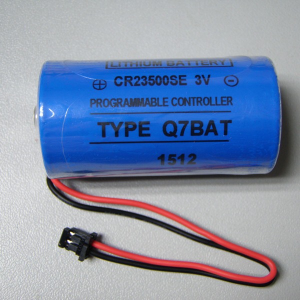 全新Q7BAT/CR23500SE 3V 带插头 适用三菱PLC锂电池   5000MAH