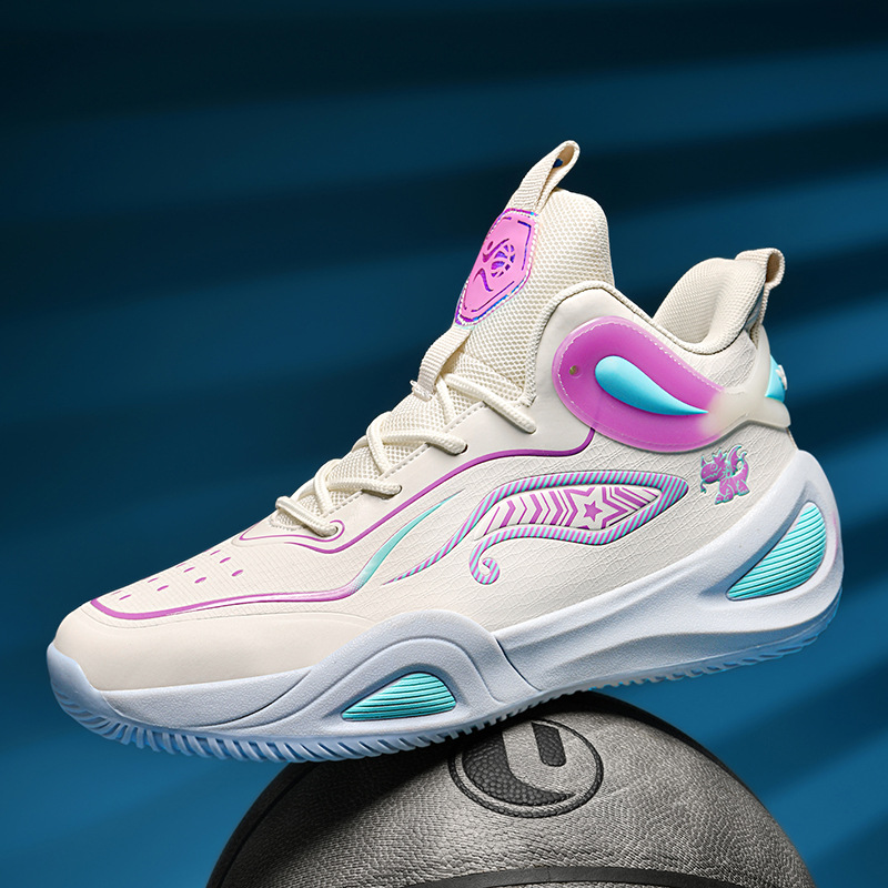 Zapatos de baloncesto para hombres de otoño nuevos zapatos deportivos de malla para jóvenes estudiantes de secundaria de combate real botas de cemento