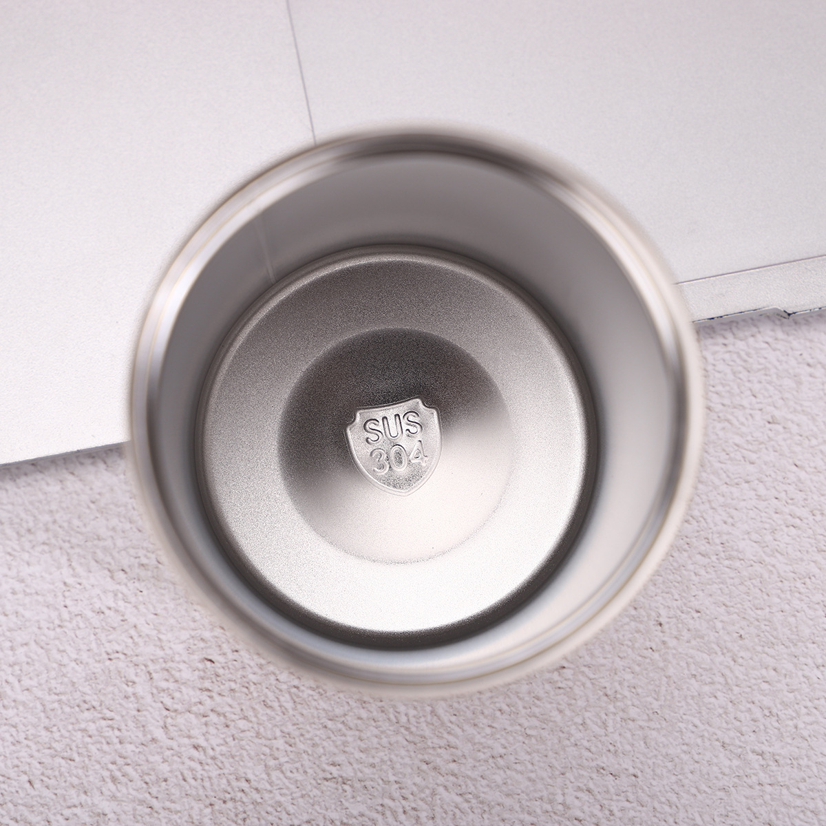 New 304 Stainless Steel Insulated Double-Layer Vacuum Top Quality Ring-Shaped Portable Coffee Cup, Convenient For Office Use_voghion.com