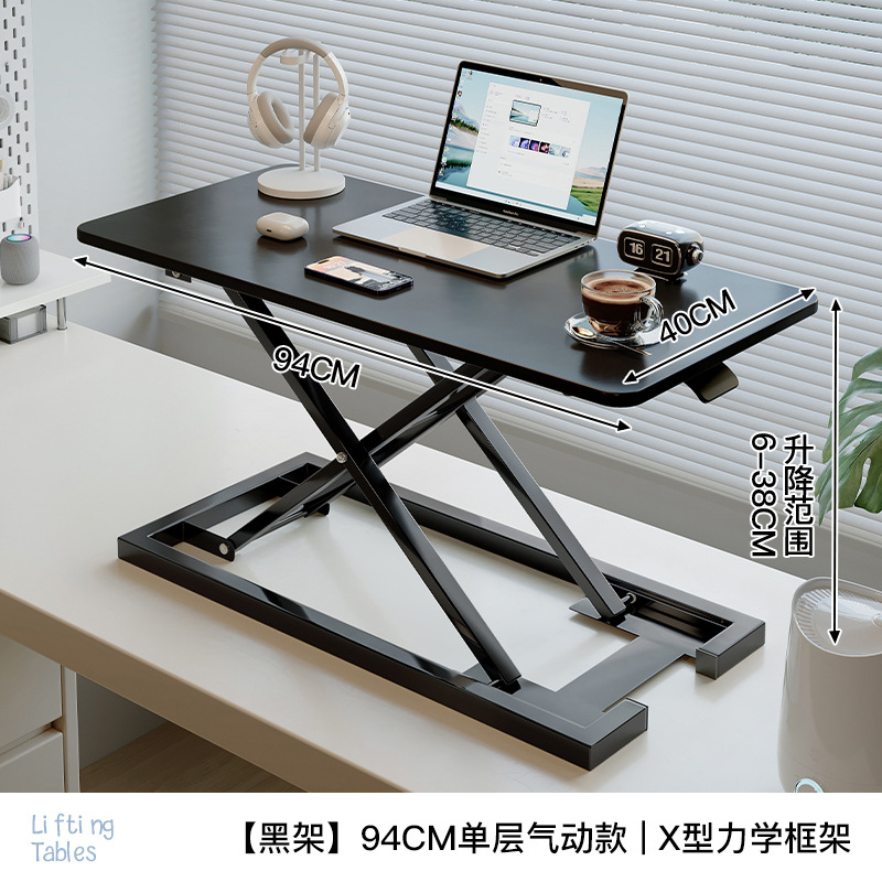 Mesa de trabajo de pie elevable ajustable mesa de computadora portátil soporte de mesa de trabajo plegable elevación de la mesa