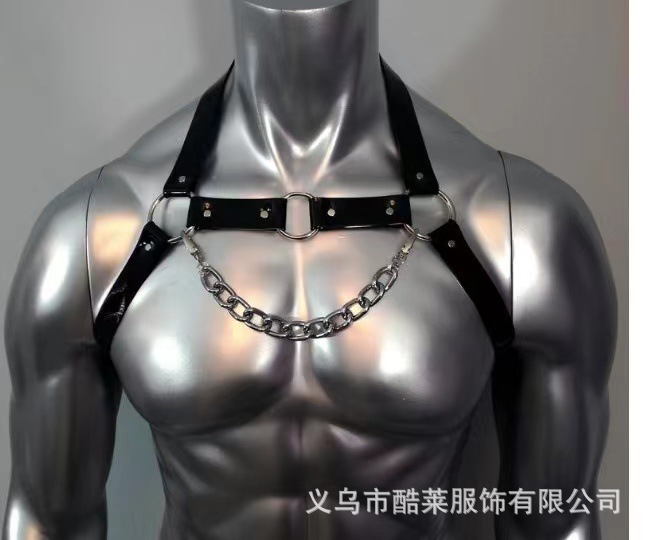 Europa y Estados Unidos transfronterizos cuero amplio amor bondage correa de ropa remaches hombres negocios hegemónico ocio JJ anillo tendencia universal