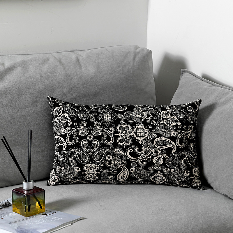 Nueva funda de almohada de estilo pastoral con estampado de doble cara para sofá de sala de estar, funda de cojín para mesita de noche y dormitorio_voghion.com