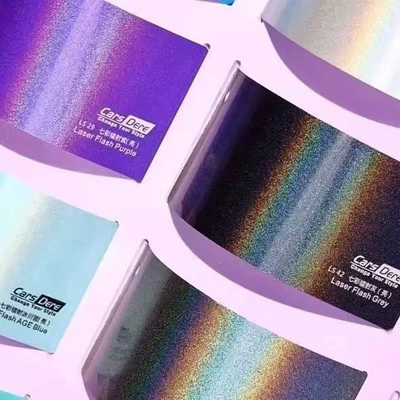 Auto Color Change Film, for full car wrap, liquid metal - laser-series-single-material-electronic-warranty
