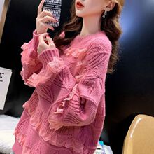 ë��Ů2025�¿���˿ƴ��ë�¿������Ů�⴩��֯��Ů�＾��ͷ����