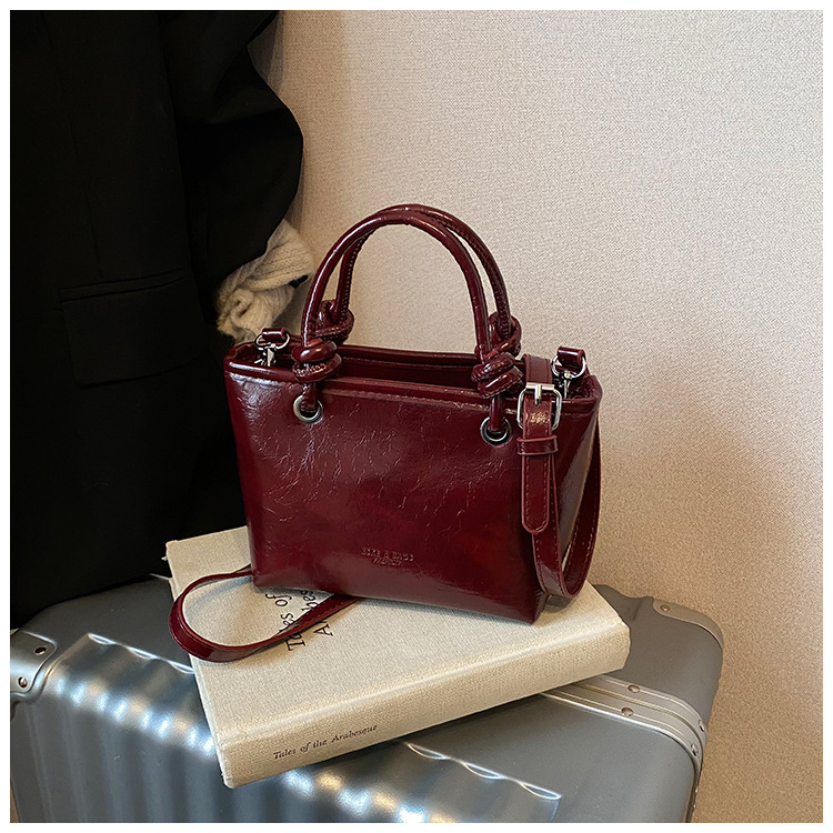 Transfronterizo mayorista otoño invierno retro bolso 2024 nueva moda pu bolso de cubo bolso de nicho universal bolso de mujer