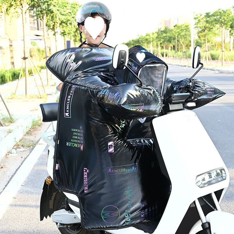 電気自動車の防風は冬にベルベットされて防水防寒電気自動車バイク防風カバーの四季通用冬金を厚くした|undefined