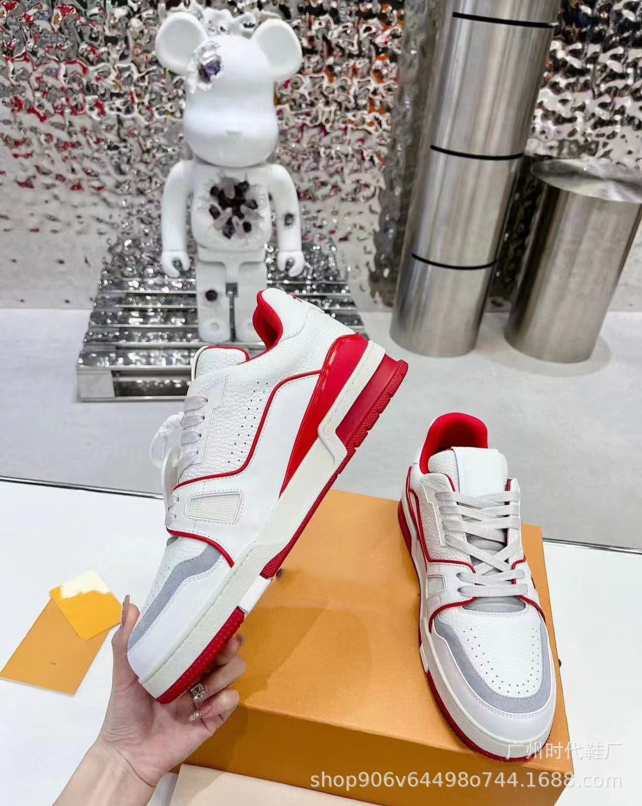 Zapatillas deportivas de alta gama originales de Guangzhou, paquete completo, transpirables, informales, para parejas, para hombre y mujer