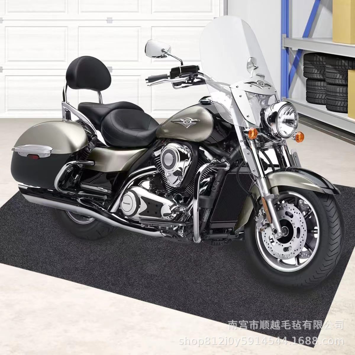 跨境亚马逊车库吸水吸油防溢防漏油毛毡地垫浴缸泳池无纺布垫防滑