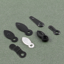 相框配件背板扣塑料黑色压片瓜子片透明画框五金配件压扣旋转铁片