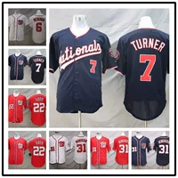 Оптовая продажа бейсбольной одежды футболка национальная команда Washington Nationals мужская вышивка фанер версия элитного издания