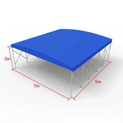 Avtomobil yan çətirləri | Retractable Sunshade, Food Stall - length-6m-width-7m-height-3m-frame-top-cloth-see-description-for-size
