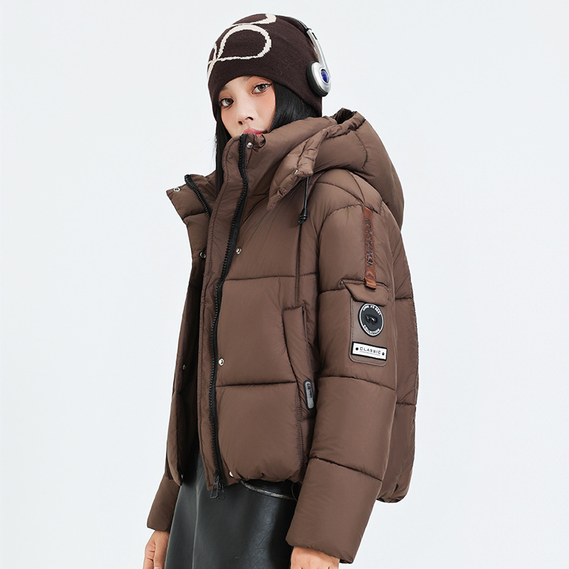 2025 el mismo abrigo de algodón corto para hombres y mujeres 2025 invierno puff nuevo estilo coreano grueso abrigo de pan abrigo de algodón