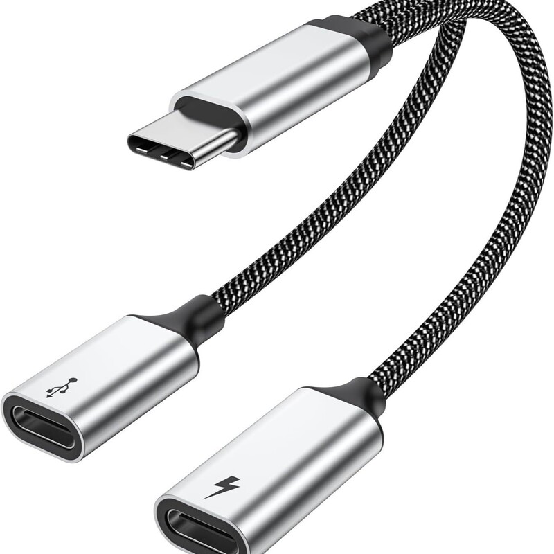 Typec to 3.5mm Two-In-One Adapter Multi-Port Splitter Charging Pd60W Cross-Border Hot Product Stall Wholesale