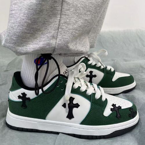 Ins trend cross thick-soled couple sneakers chic high-end versatile retro casual moral training shoes for men