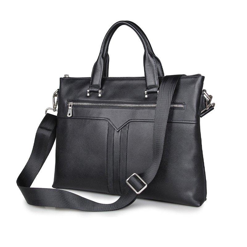 Capacious leather bag