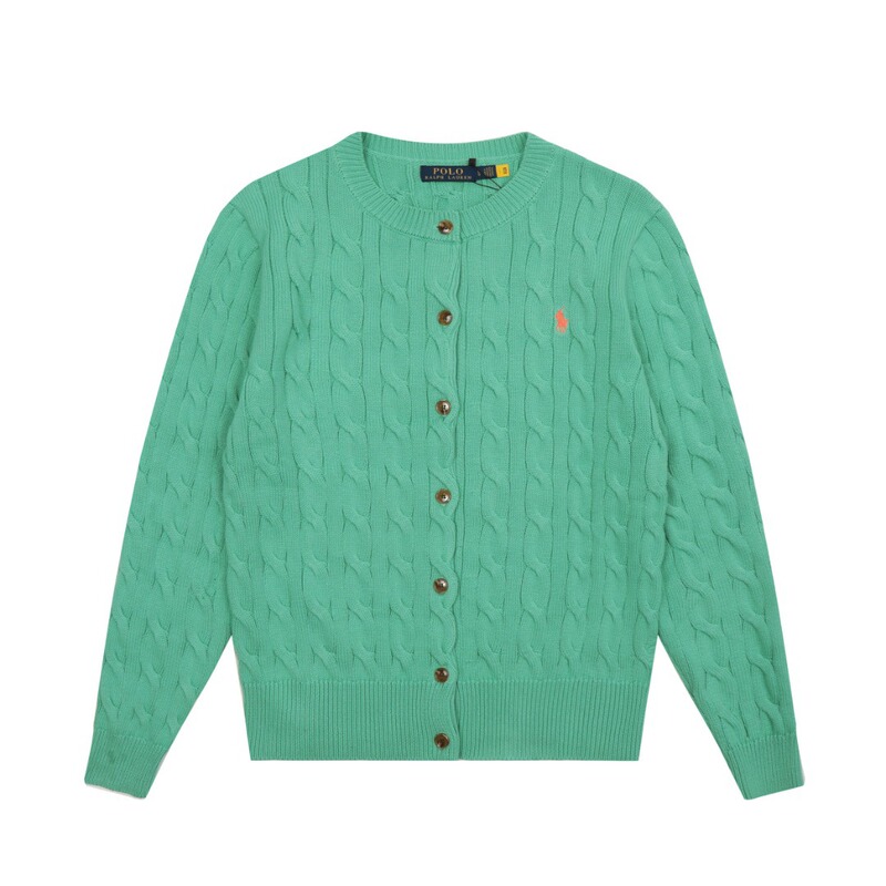 跨境 外贸单Ralph Lauren/拉夫劳伦女装 经典款修身版棉针织开衫|undefined