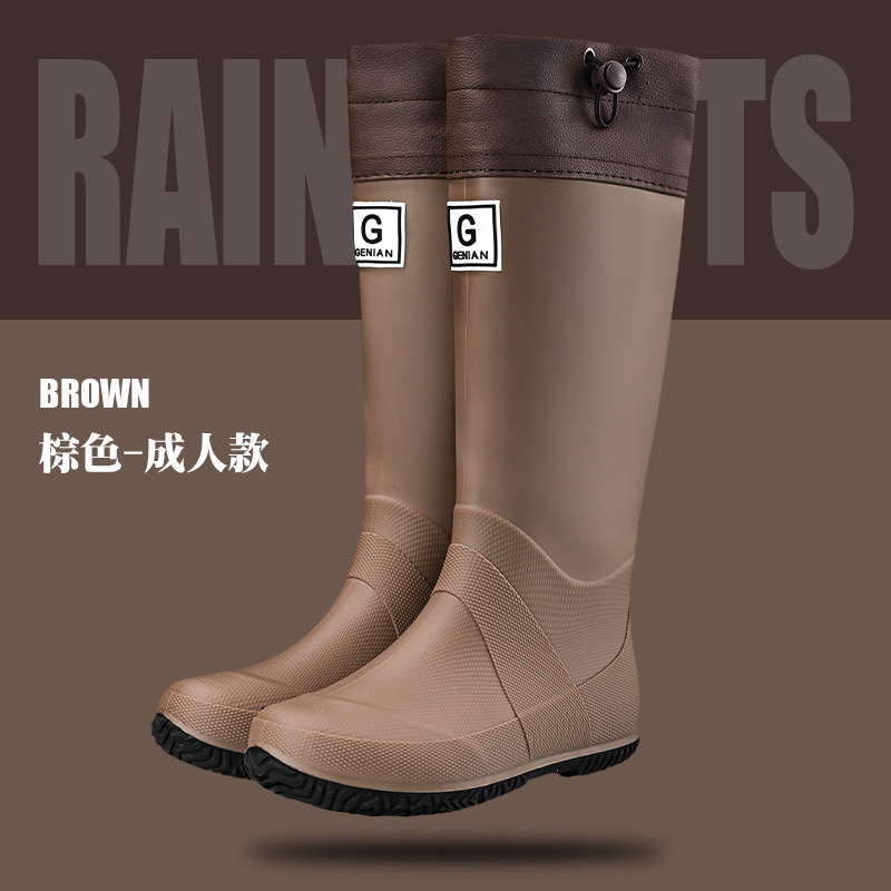 大货价可折叠防水鞋西双版纳雨林徒步赶海爬山雨靴男女款防滑雨鞋|undefined