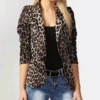 Light card color leopard print