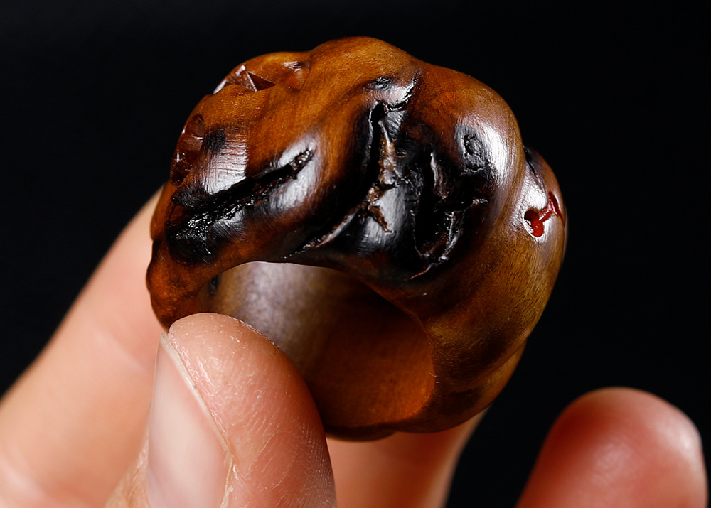 Lightning-striken jujube wood pumpkin monster bead DIY craft accessories, bracelet, spacer beads, pendants, creative accessories