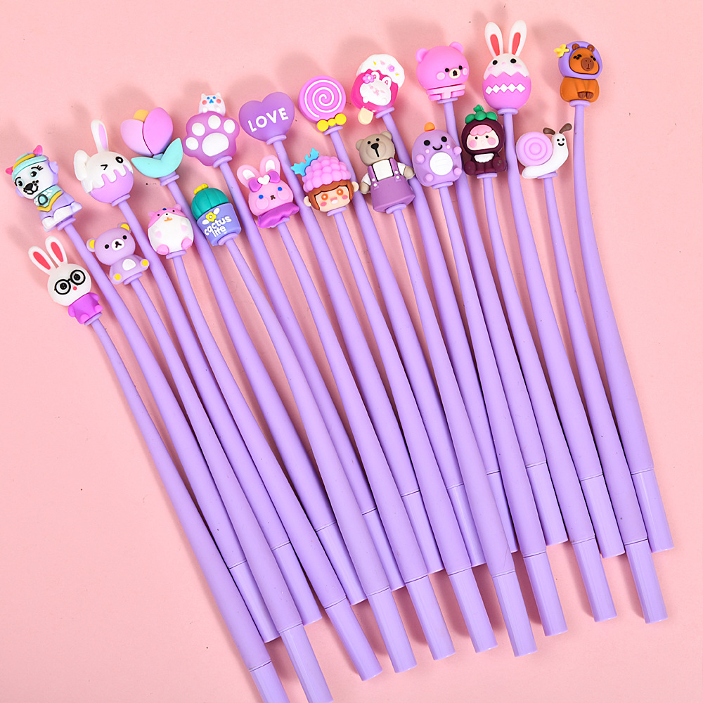 Creativo lindo rocker música lápiz neutral dibujos animados de alto valor facial estudiantes de reducción de presión lápiz rocker estudiantes de primaria premios papelería