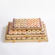 4.0公分木盒折叠象棋学生休闲智力中国象棋儿童象棋棋盘一件代发