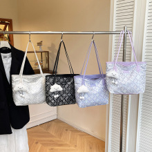 外贸质感大容量托特包包女夏2025新款休闲单肩手提学生上课通勤包