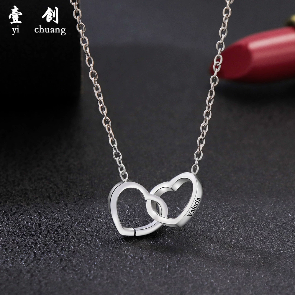 (Cross-border trading), fashionable necklace stainless steel, European style, simple and elegant design, Birthday gift