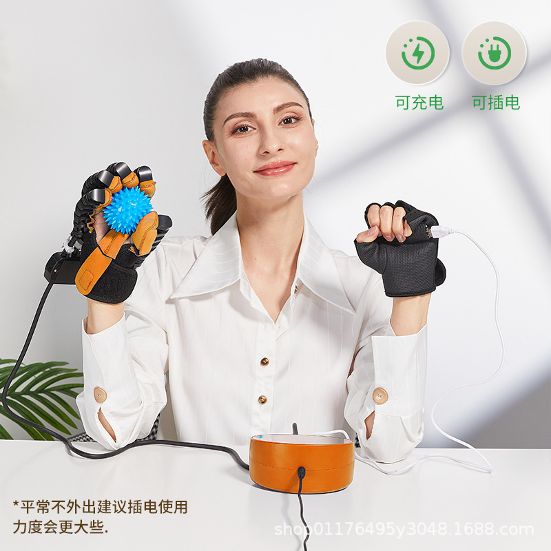 クロスボーダー専用知能リハビリロボット手袋訓練器老人中風片麻痺五指分指運動器材|undefined