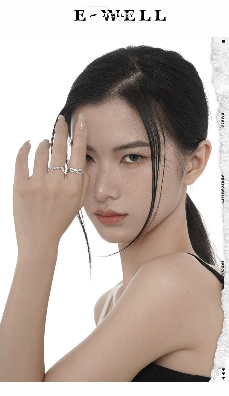 Fashion Geometric Sterling Silver Plating Artificial Pearls Open Ring 1 Piece