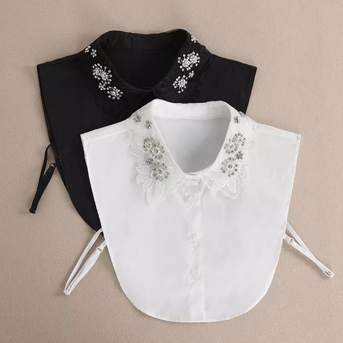 Eugene chiffon pseudo collar children's summer matching skirt small cape overlay lace collar decoration collar Korean style versatile shirt collar
