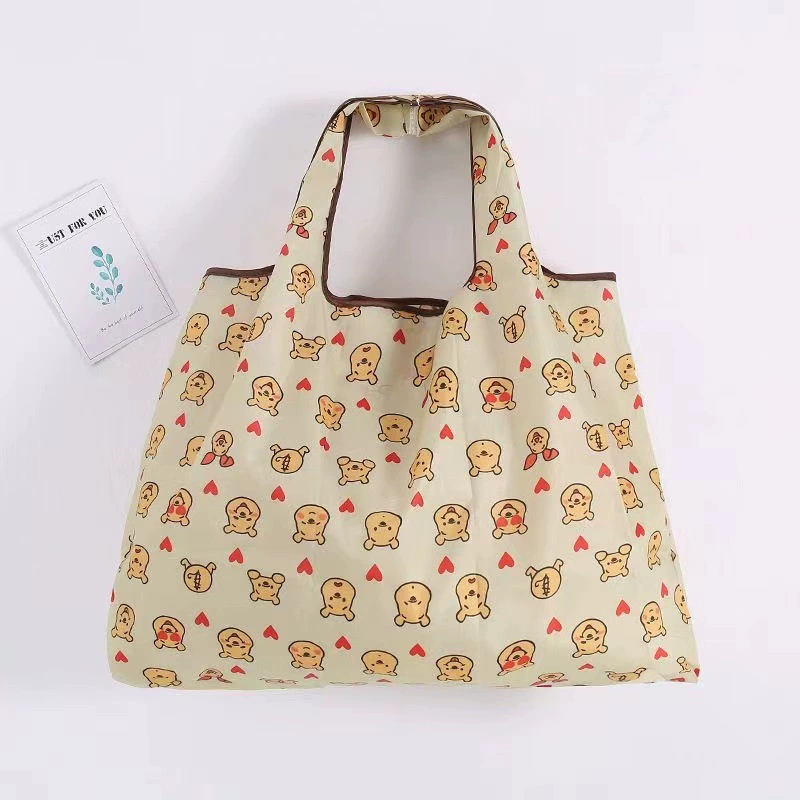 Folding cute cartoon big shopping bag