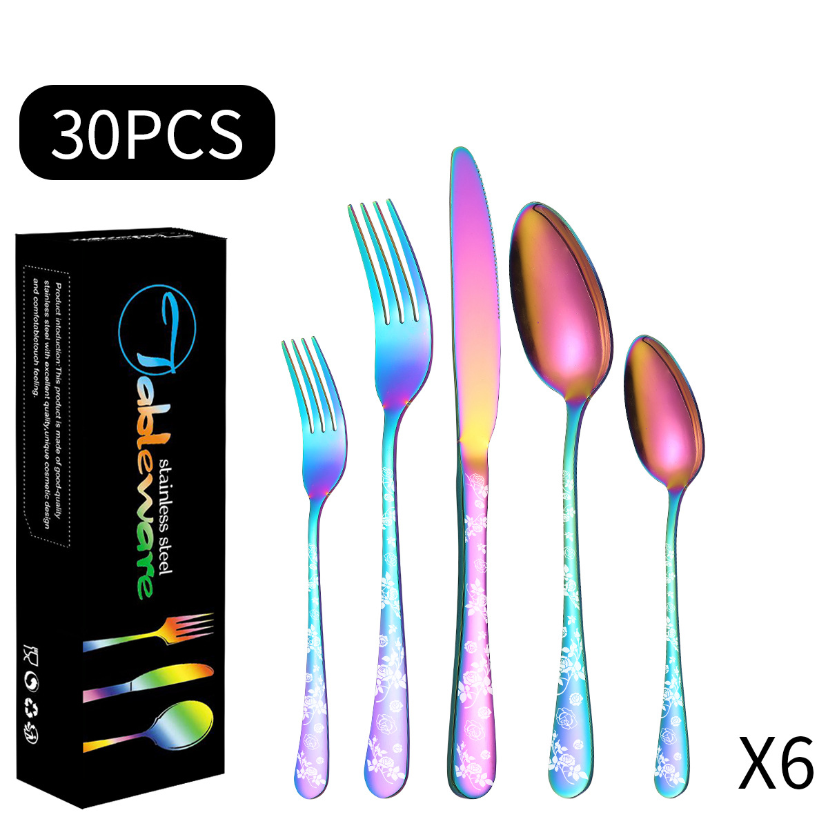 컬러 30 조각 세트 (검은 치약 상자)