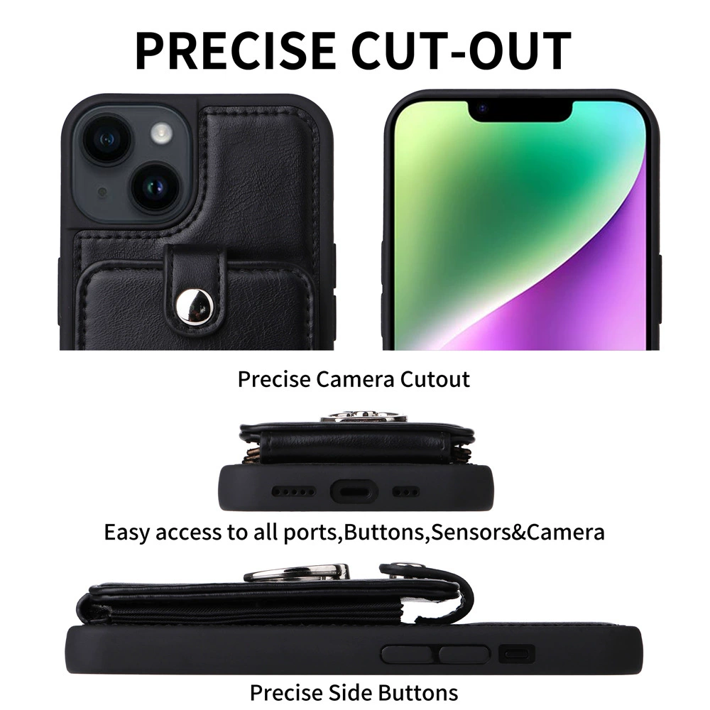Чехол для телефона Apple iPhone 13 Pro Max, защита от падений, карман для карты с кольцом