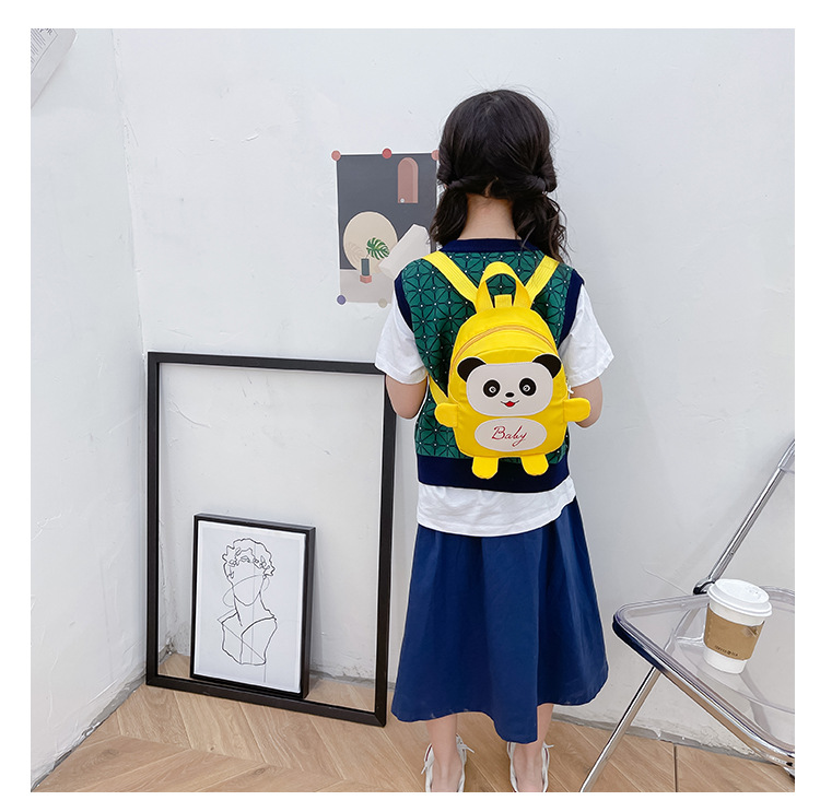 Kindergarten schoolbag for children, boys and girls, 1-3-5 years old, anti-wandering rope, cute frog, double-shoulder baby small backpack undefined