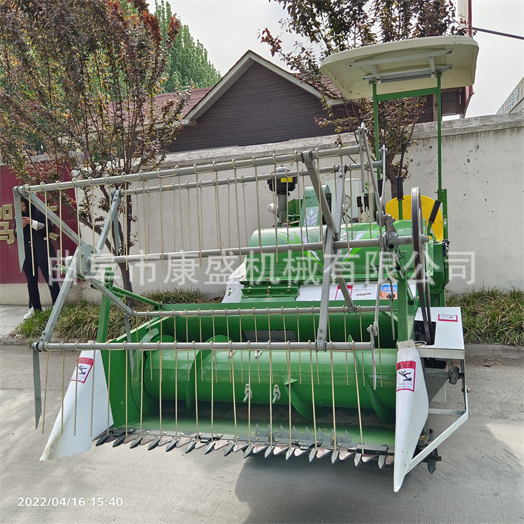 新型小型水稻收割机全自动 大豆青稞荞麦谷物收获脱粒机家用联合