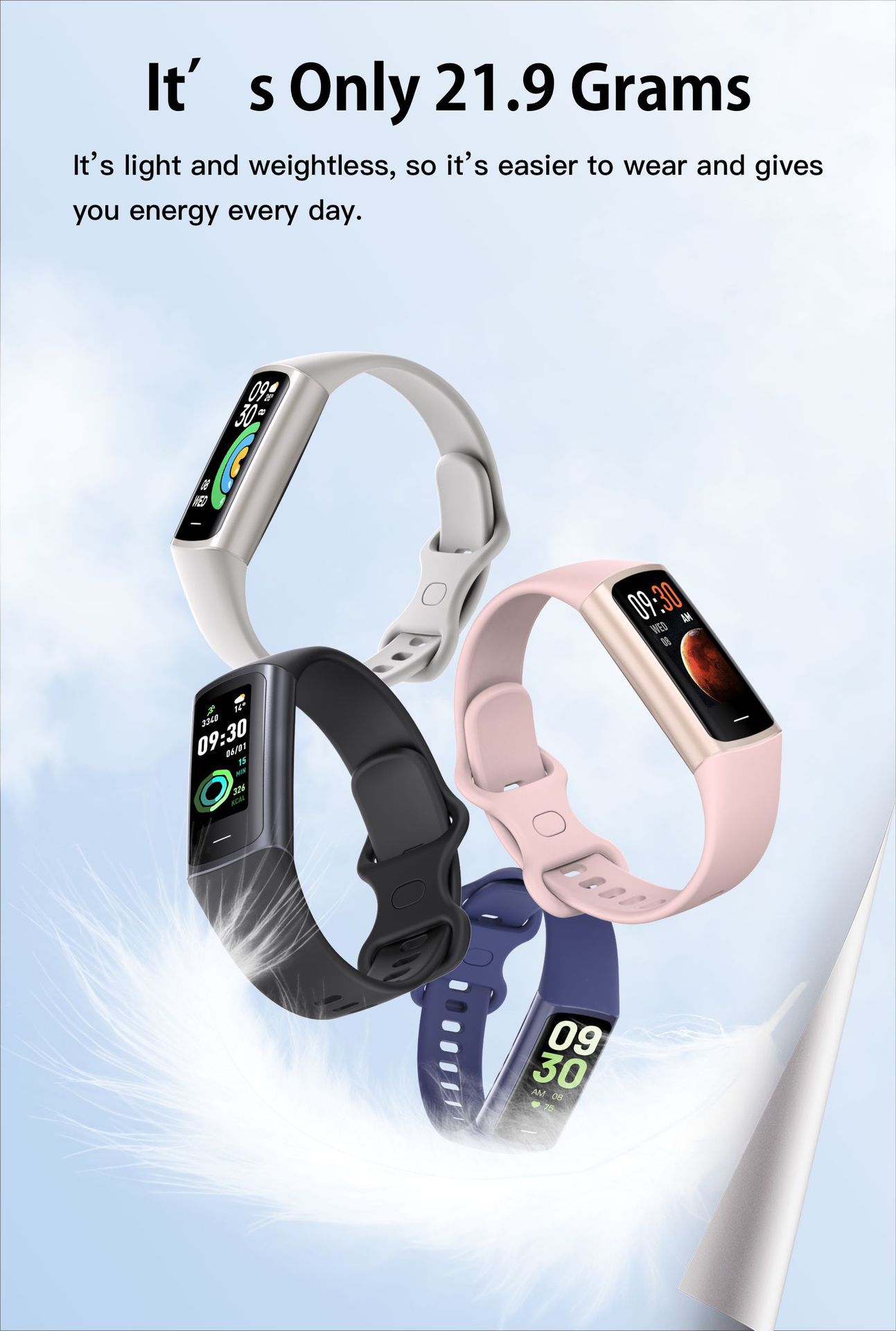 Manufacturer's cross-border private mold sports Bluetooth waterproof heart rate, blood pressure, blood oxygen, sleep health monitoring smartwatch bracelet undefined