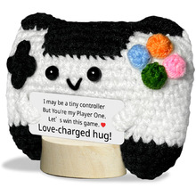 新品跨境亚马逊热销 Crochet Positive Game controller 毛线玩偶
