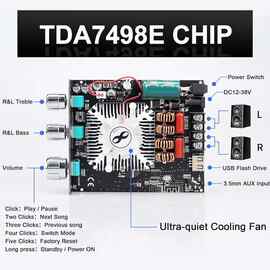 1个 颜色：图片色 材质：金属+塑料 T160HS 60W+160W 功放板 带高