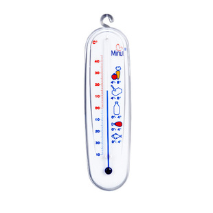 High precision easy to read scale indoor outdoor garden plastic glass tube thermometer