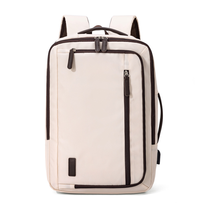 Larga capacidad de colgar tirón USB mochila de negocios expandible multicapa de almacenamiento mochila escolar a prueba de rociadores bolsas de computadora de estudiantes