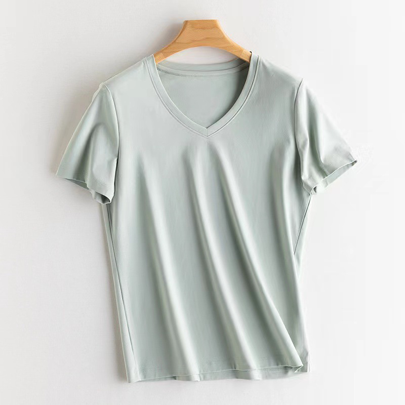 Lemon green V -neck
