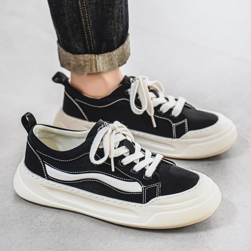 Zapatos de lona para hombre 2025 verano transfronterizo nuevo estilo deportes de corte bajo para jóvenes zapatillas de deporte casual zapatos de lona para hombre al por mayor
