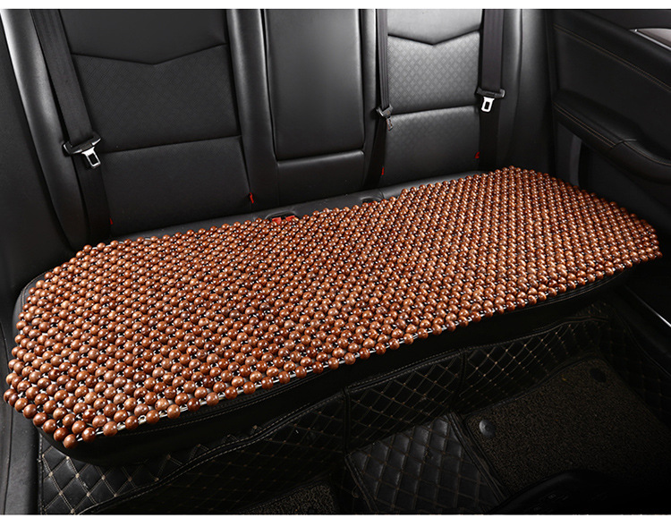 Wooden Bead Car Seat Cushion, Summer Cooling Pad, Breathable and Ventilated Seat Cushion for Driver and Passenger, Maple Wood Beads, Cooling Car Seat Pad