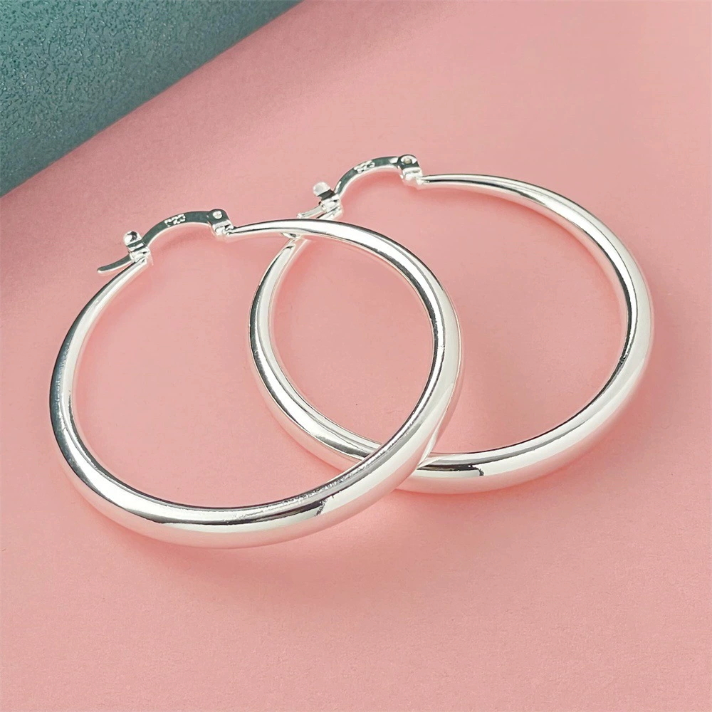Медный аксессуар, серьги, образец 925 серебра
