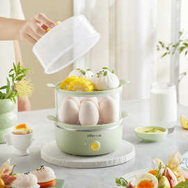 适用小.熊煮蛋器ZDQ-K14S1蒸蛋器家用小型蒸锅早餐机煮鸡蛋神器双