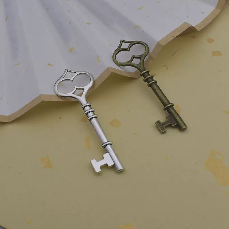 合金饰品配件60*20MM钥匙挂件复古DIY手工材料厂家批发