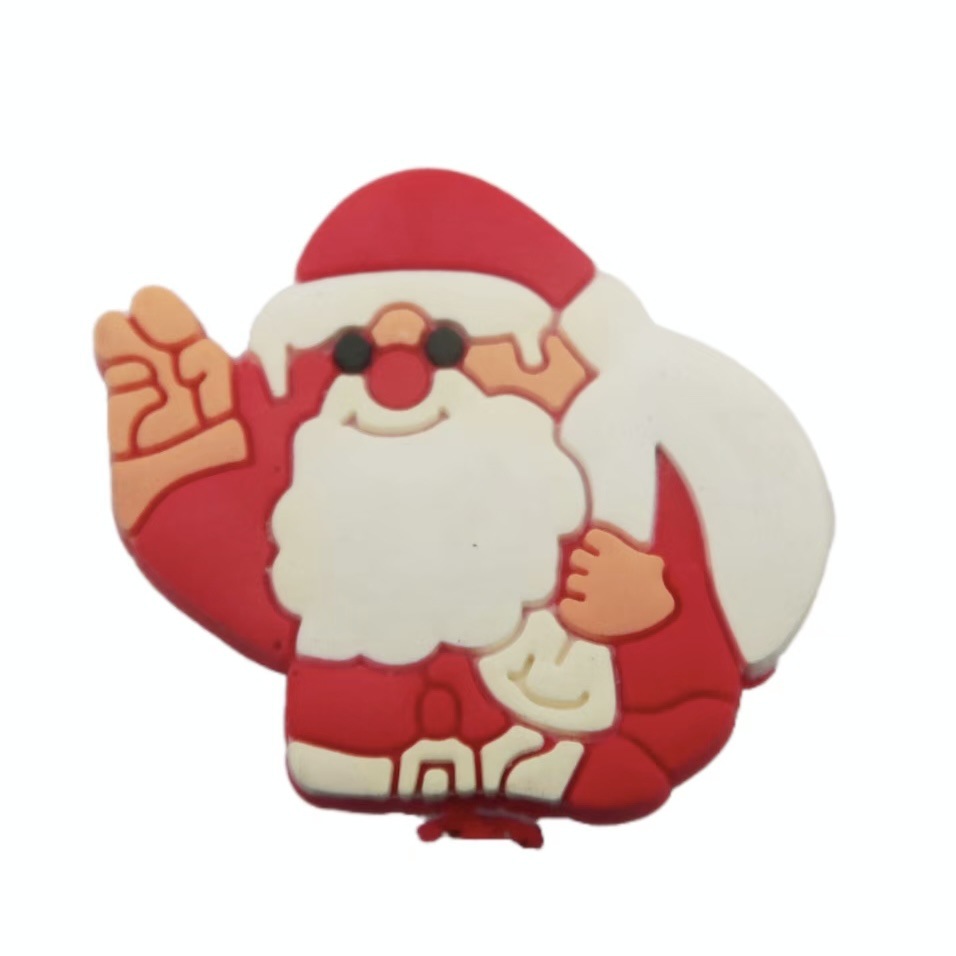 Navidad agujero de zapatos agujero de zapatos botones diy accesorios adorables desmontables agujero de zapatos botones botones