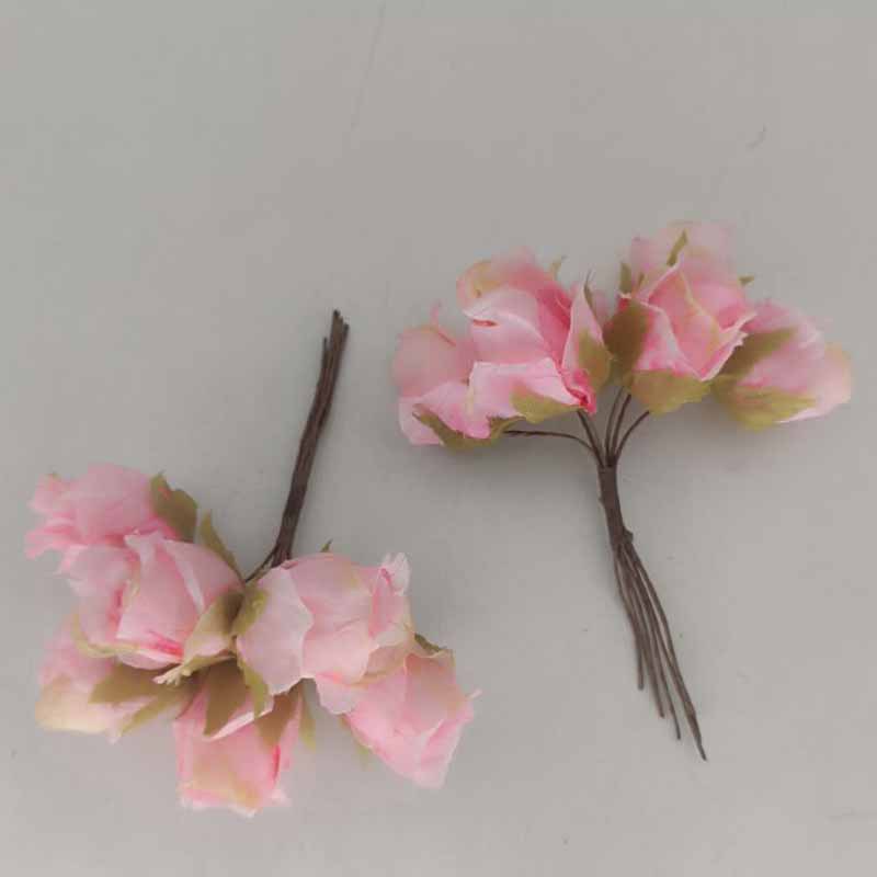 Artificial vintage Rose ramo falso flor decoración del hogar DIY hecho a mano guirnalda material planta pared boda ramo image 8