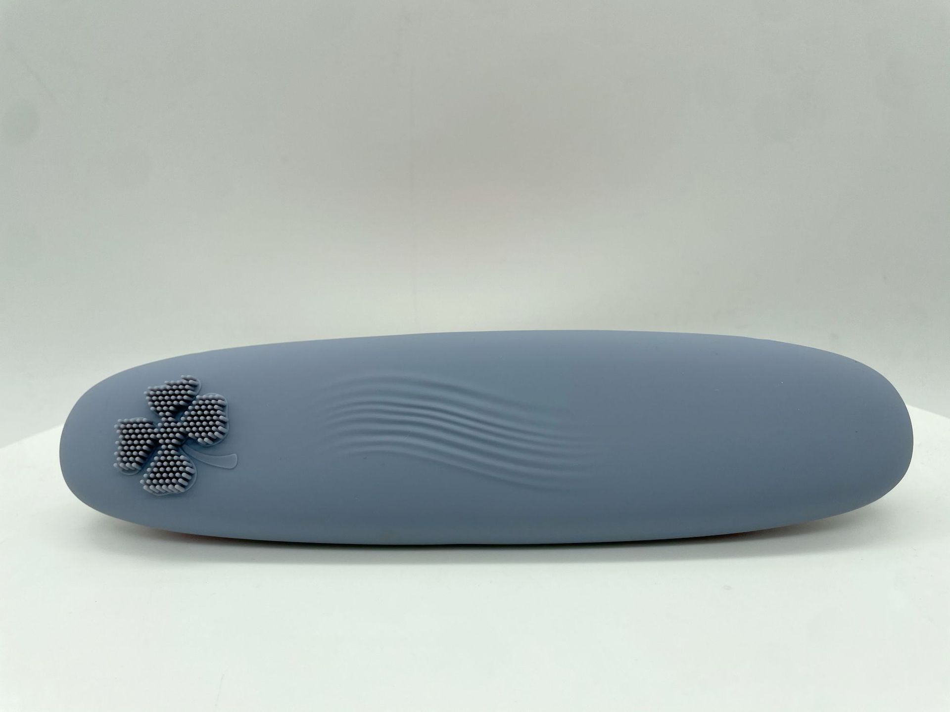 타원형 화장품 가방 그레이