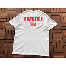 跨境原创美潮Sup字母印花BOX高版本短袖T恤男女宽松街潮一件代发